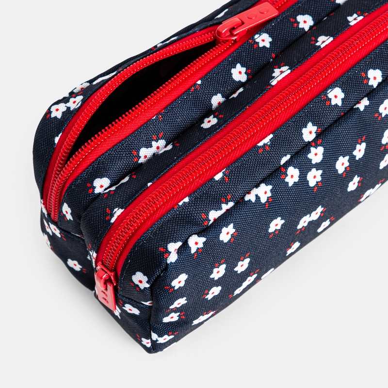 Trousse d'école imprimée bleu fille