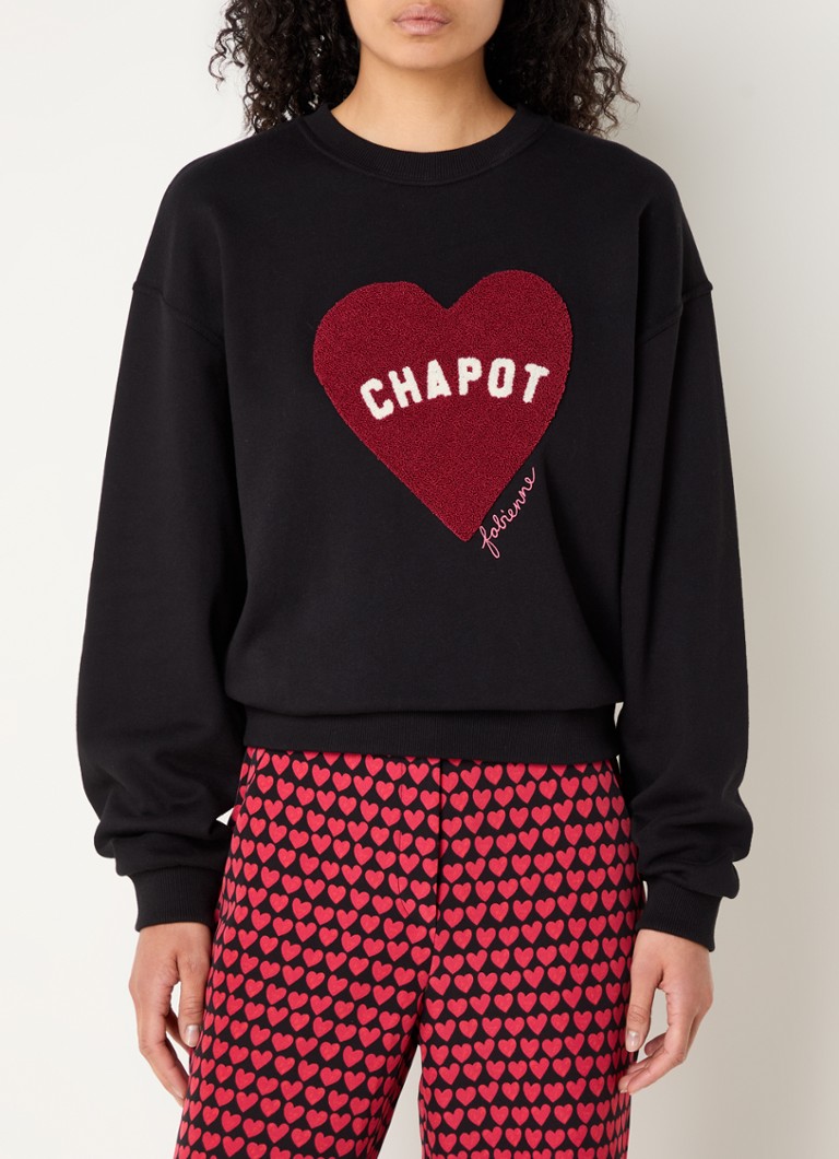 Fabienne Chapot megztinis su siuvinėtu logotipu