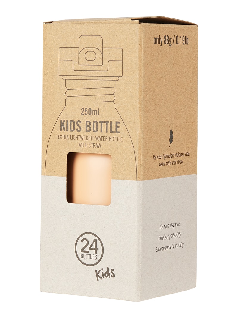Trinkflasche aus Edelstahl in apricot