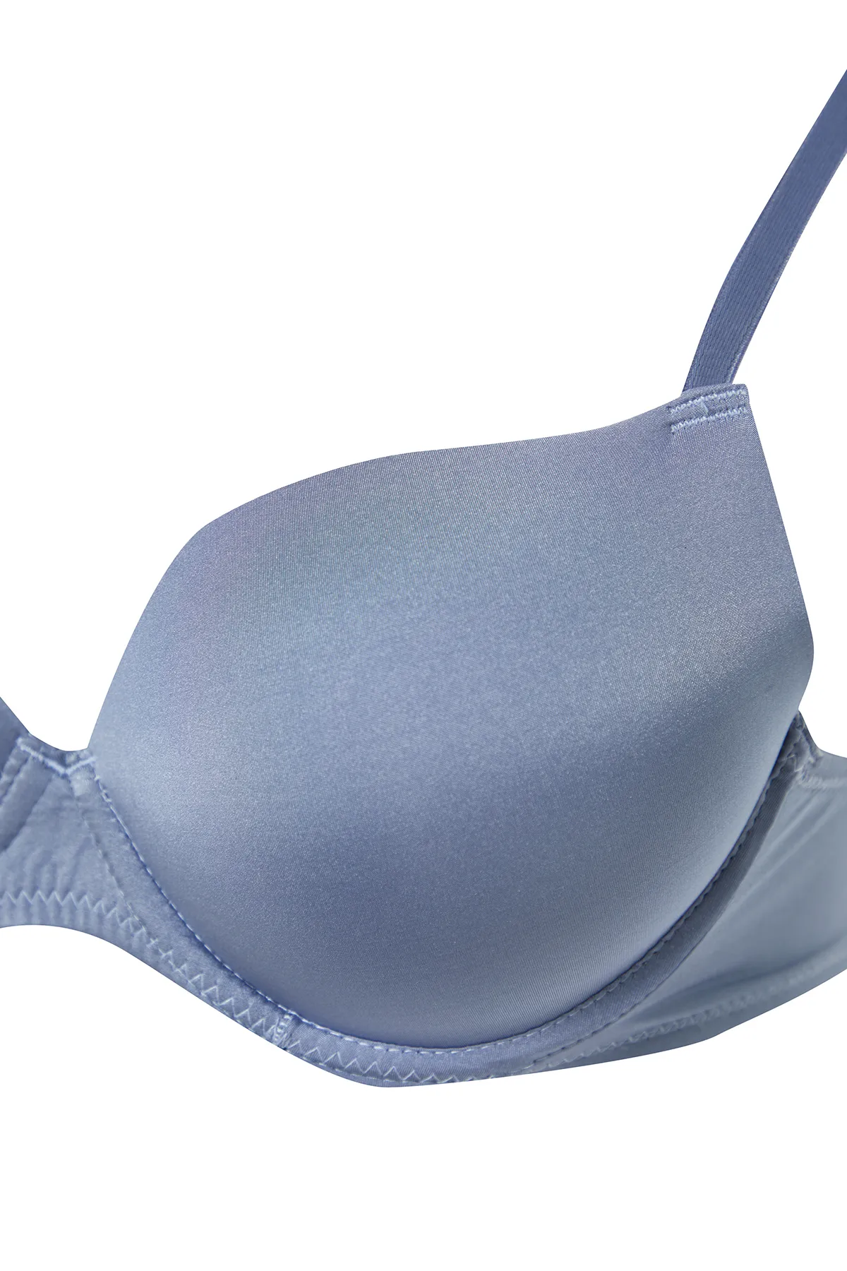 Trendyol Collection  Braun-mehrfarbiger 3er-Pack T-Shirt-BHs aus Polyamid mit String-Trägern und Push-Up-Effekt THMSS24SU00053