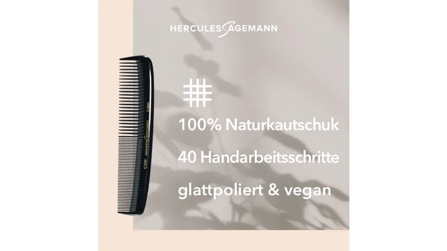 HERCULES Sägemann Taschenkamm Naturkautschuk