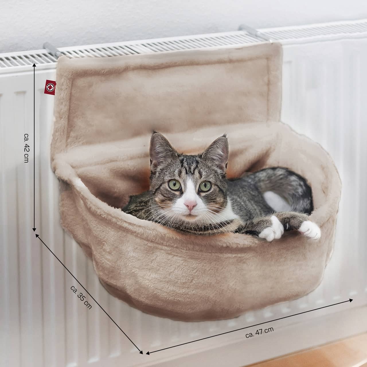 Canadian Cat Company Katzenhängematten & Fensterliegeplätze Canadian Cat Company Kuschelsack für Heizkörper braun