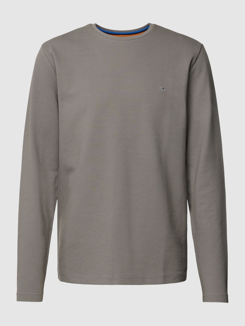 Longsleeve mit Waffelstruktur in graphit