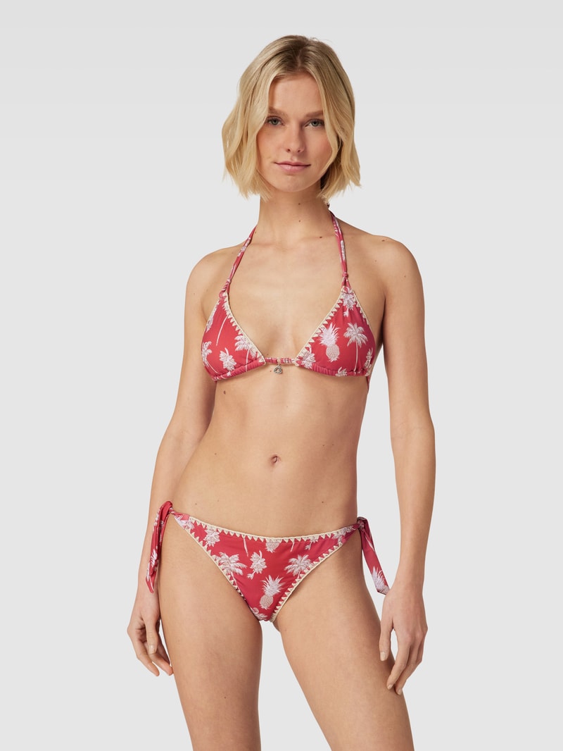 Bikini-Oberteil mit Motiv-Print Modell 'NUCO SOUTHBAY' in dunkelrot