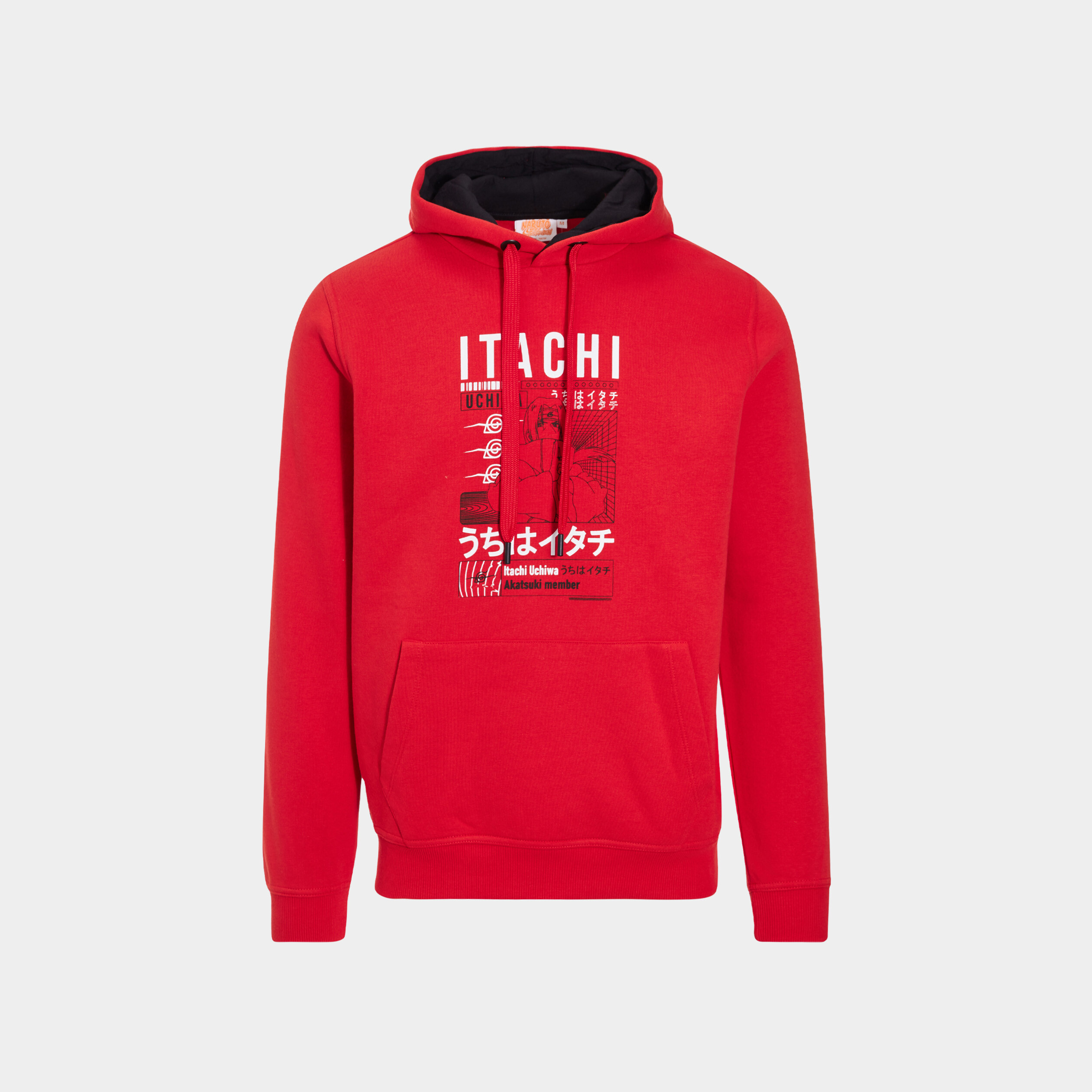 Sweat à capuche hoodie Itachi Naruto rouge homme | La Halle