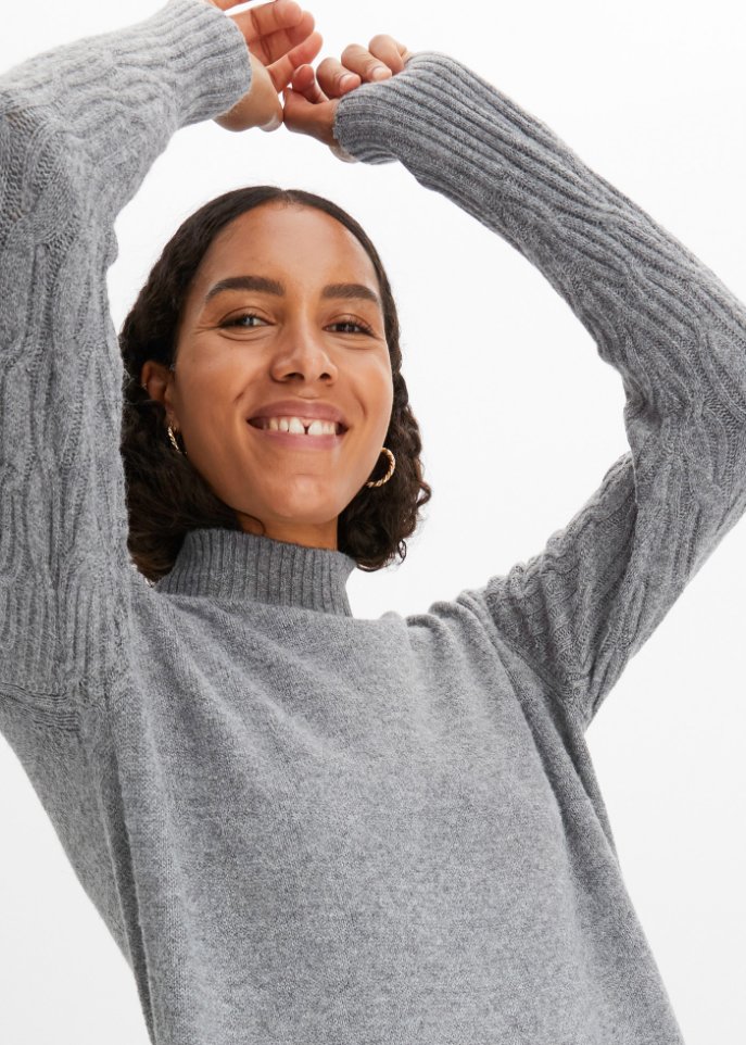 Strickkleid mit Wollanteil