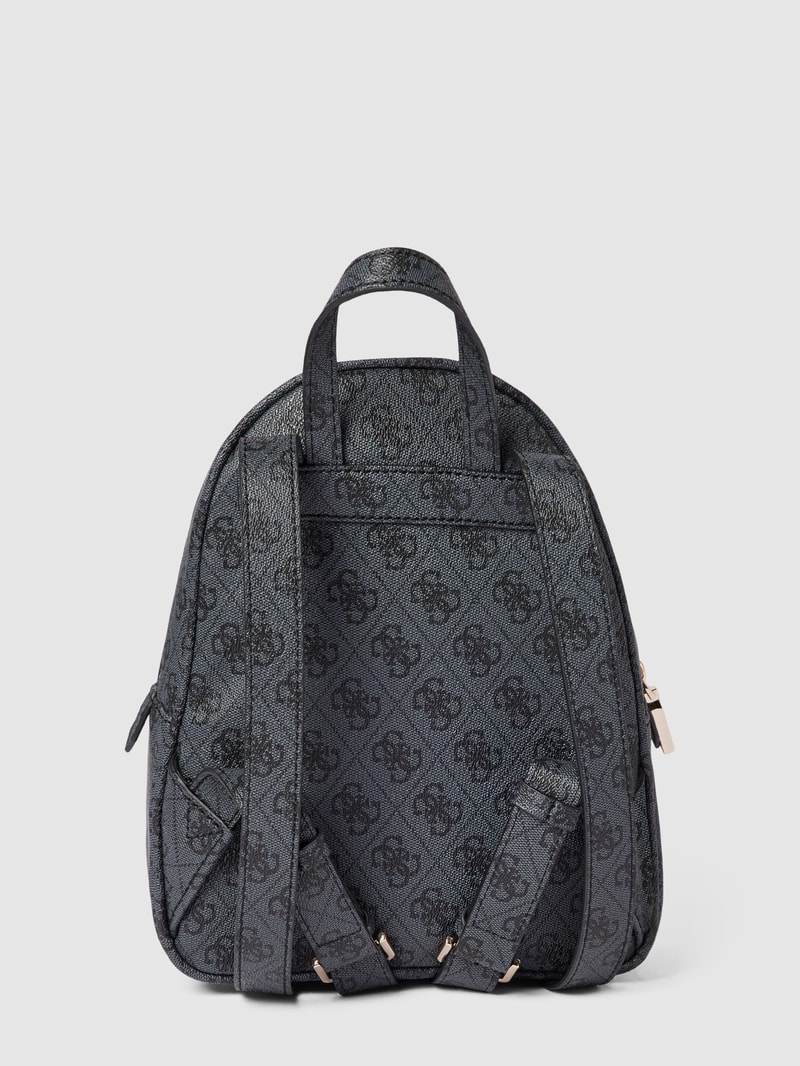 Rucksack mit Allover-Logo-Details Modell 'ECO ELEMENTS' in anthrazit