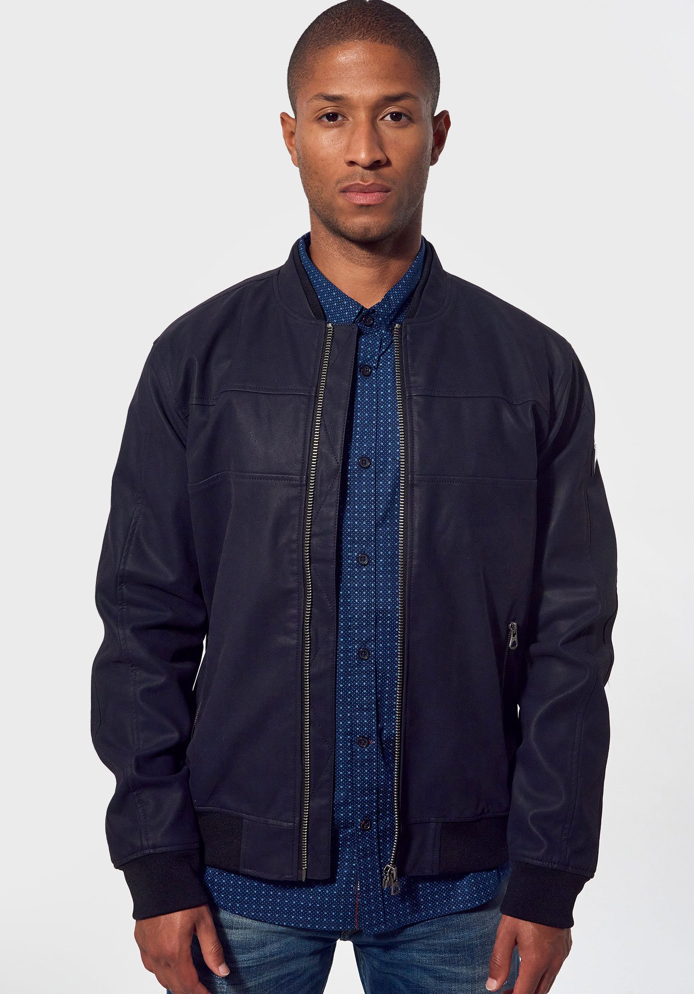 ARES   Blouson régular bleu Homme