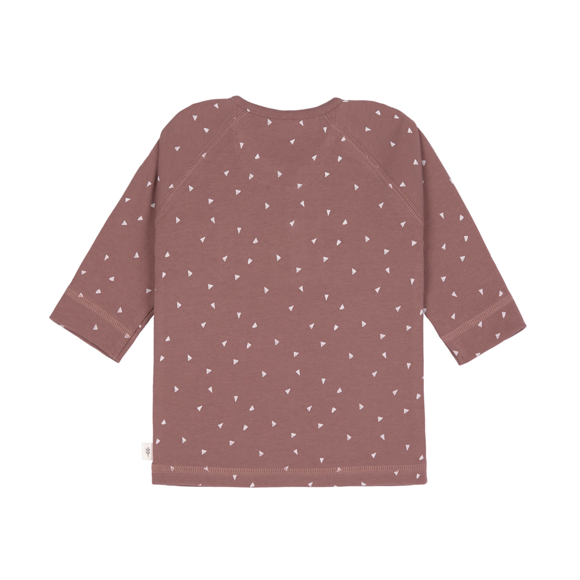 Baby Langarmshirt - Bio Baumwolle, Triangle, Cinnamon