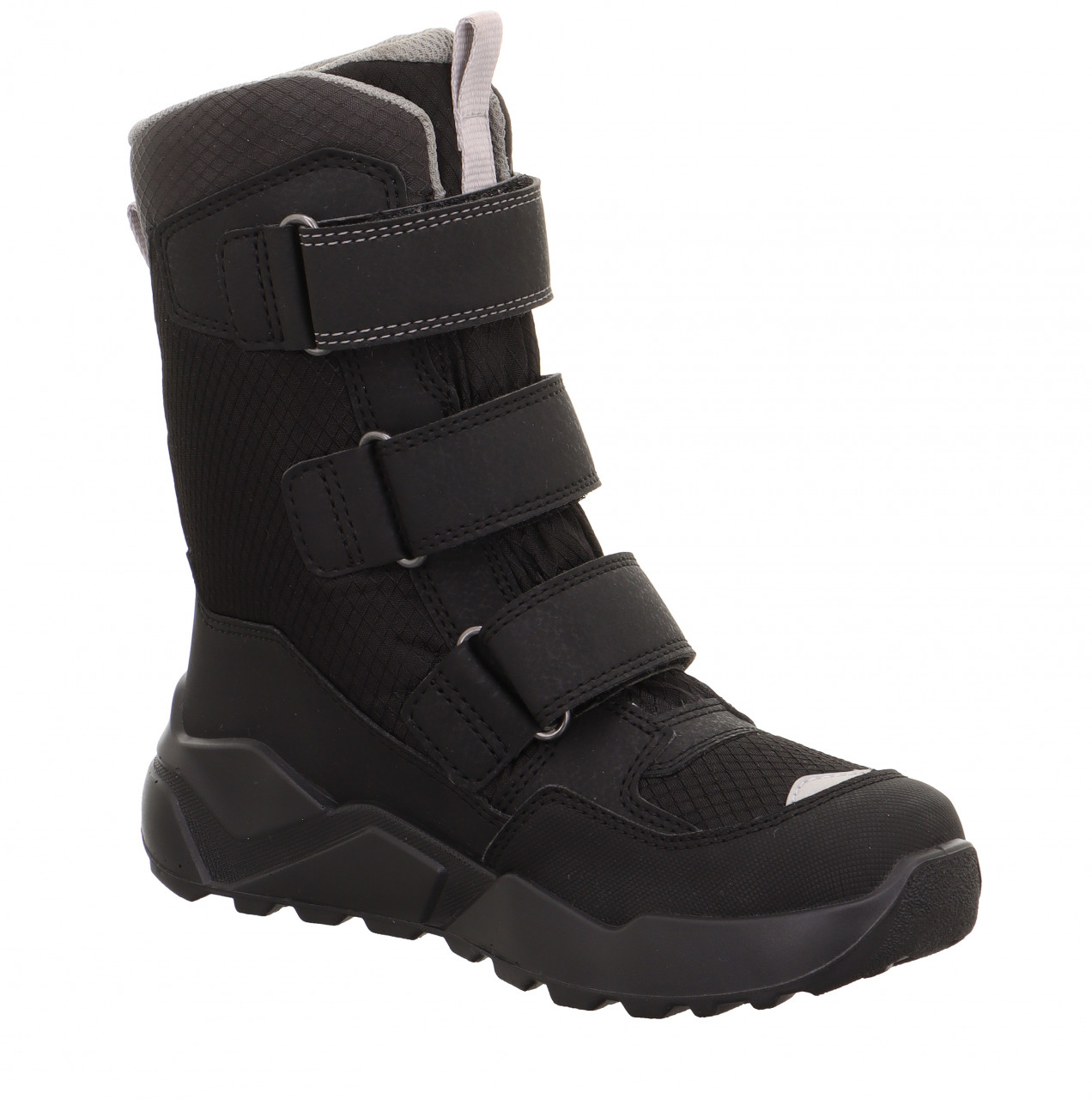 ROCKET - Schwarz/Grau Stiefel mit Klettverschluss