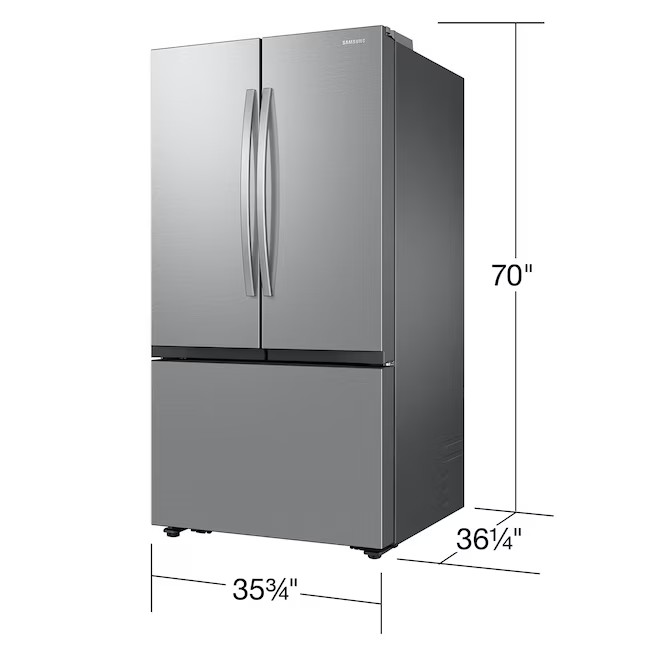 Samsung Mega Capacity 31.5-cu ft Smart French Door Refrigerator with Dual Ice Maker (Fingerprint Resistant Stainless Steel) ENERGY STAR