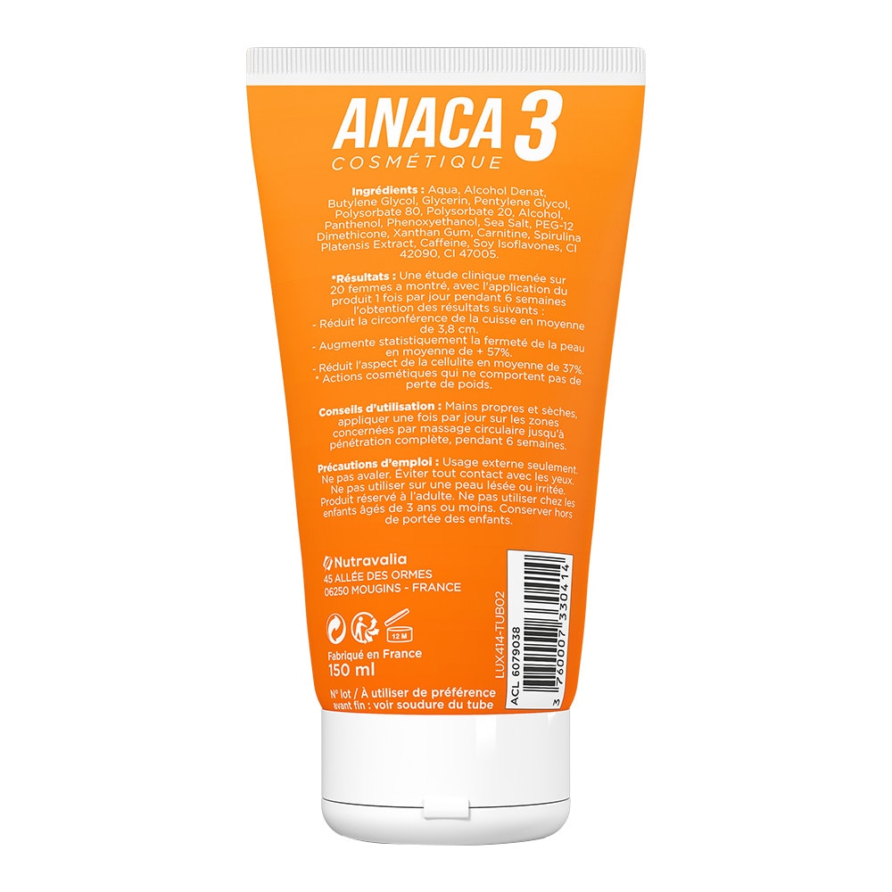 anaca3 ANACA3 LE GEL MINCEUR Cosmétique