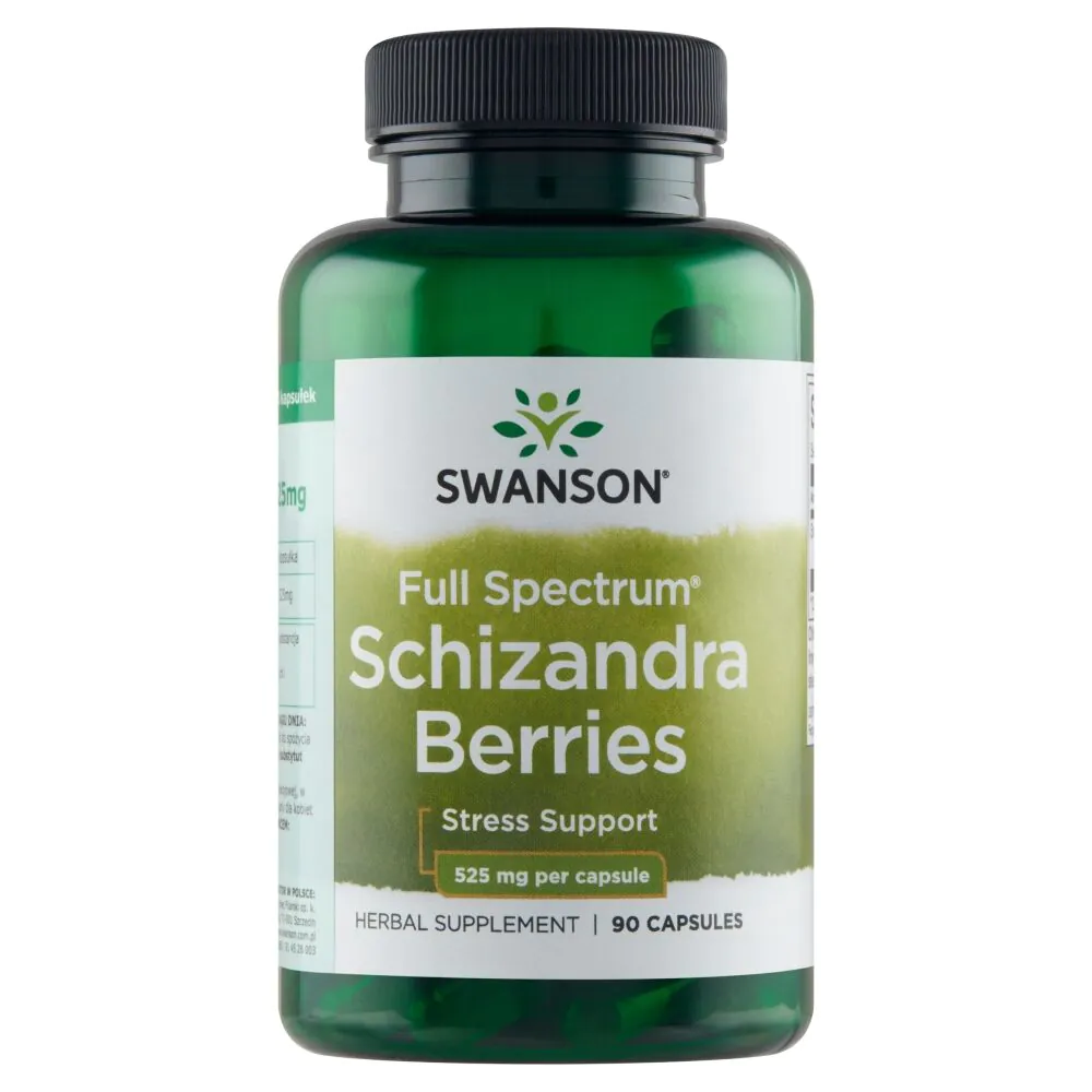 Cápsulas de bagas de Schizandra da Swanson