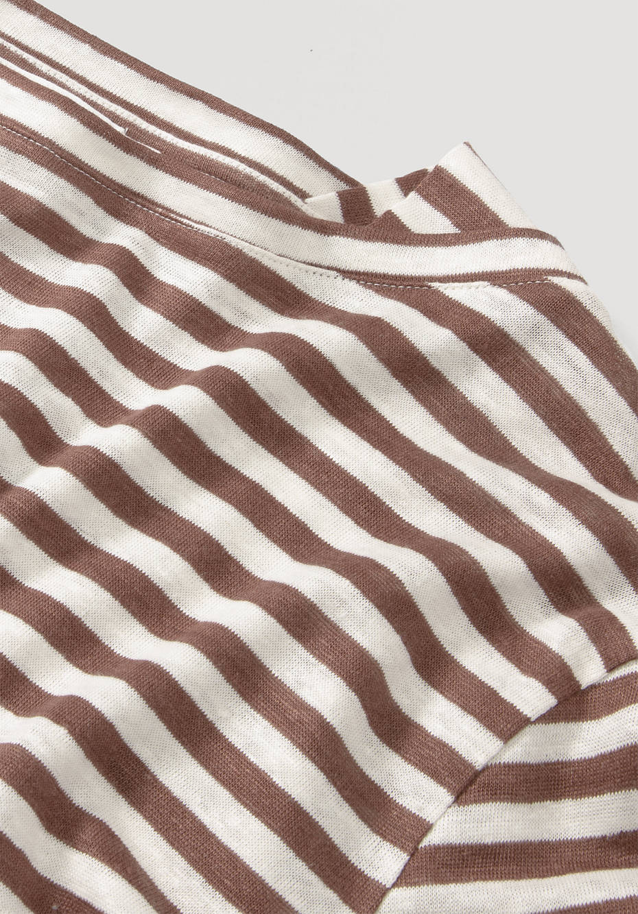 Ringel-Langarmshirt aus reinem Leinen