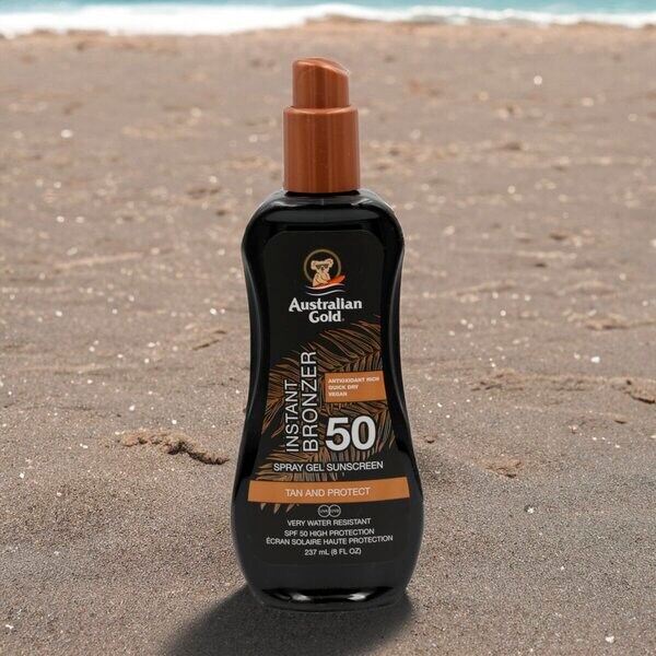 Australian Gold SPF50 Spray Gel met Bronzer 237ml