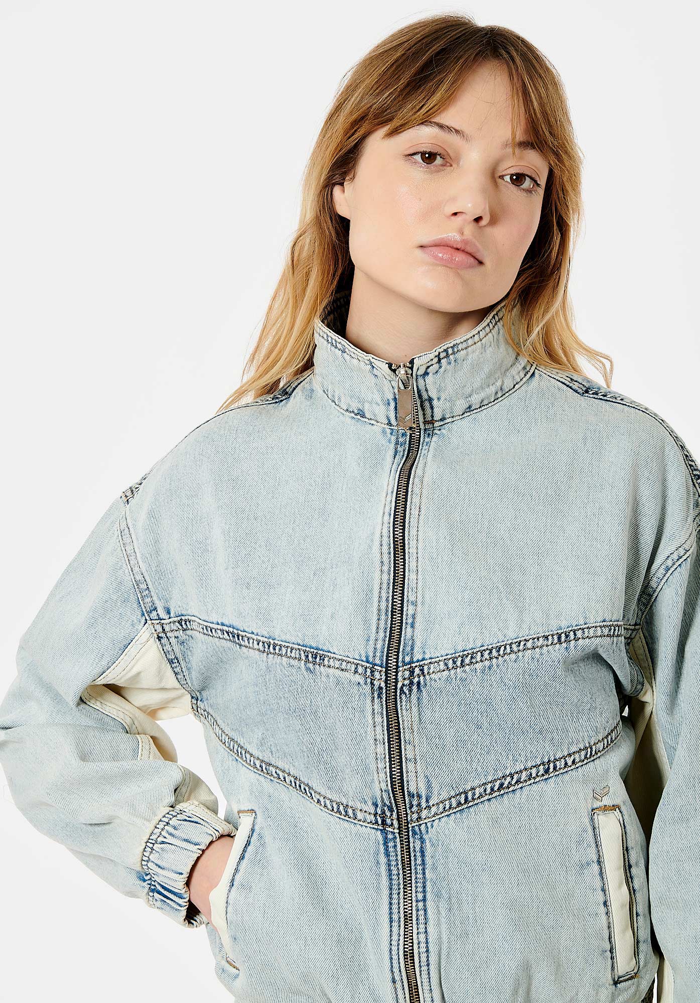 BOMBA  Veste en jean Femme en 100% coton