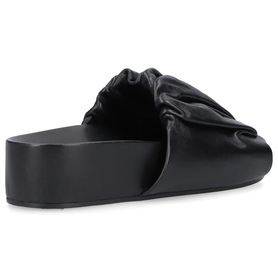 Jil Sander - Sandalen RUCHED Kalbsleder - schwarz