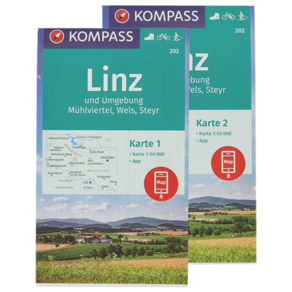 Kompass - Linz und Umgebung Mühlviertel - Wanderkarte