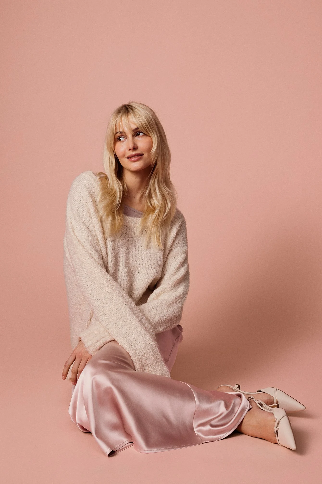 Strickpullover mit rundem Ausschnitt