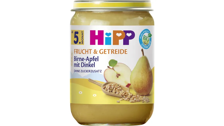 HiPP Bio Frucht und Urgetreide Birne-Apfel mit Dinkel 190 g