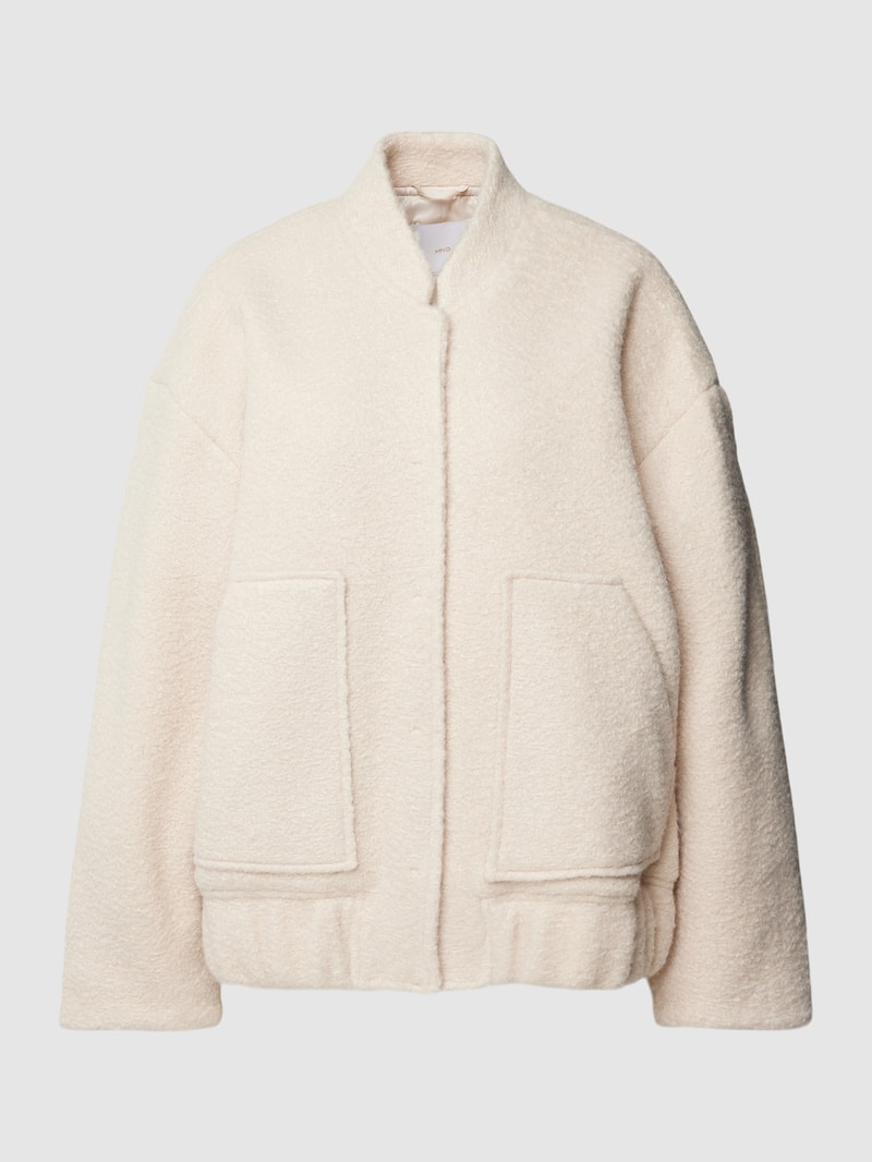 Jacke mit Stehkragen Modell 'SUGAR' in ecru