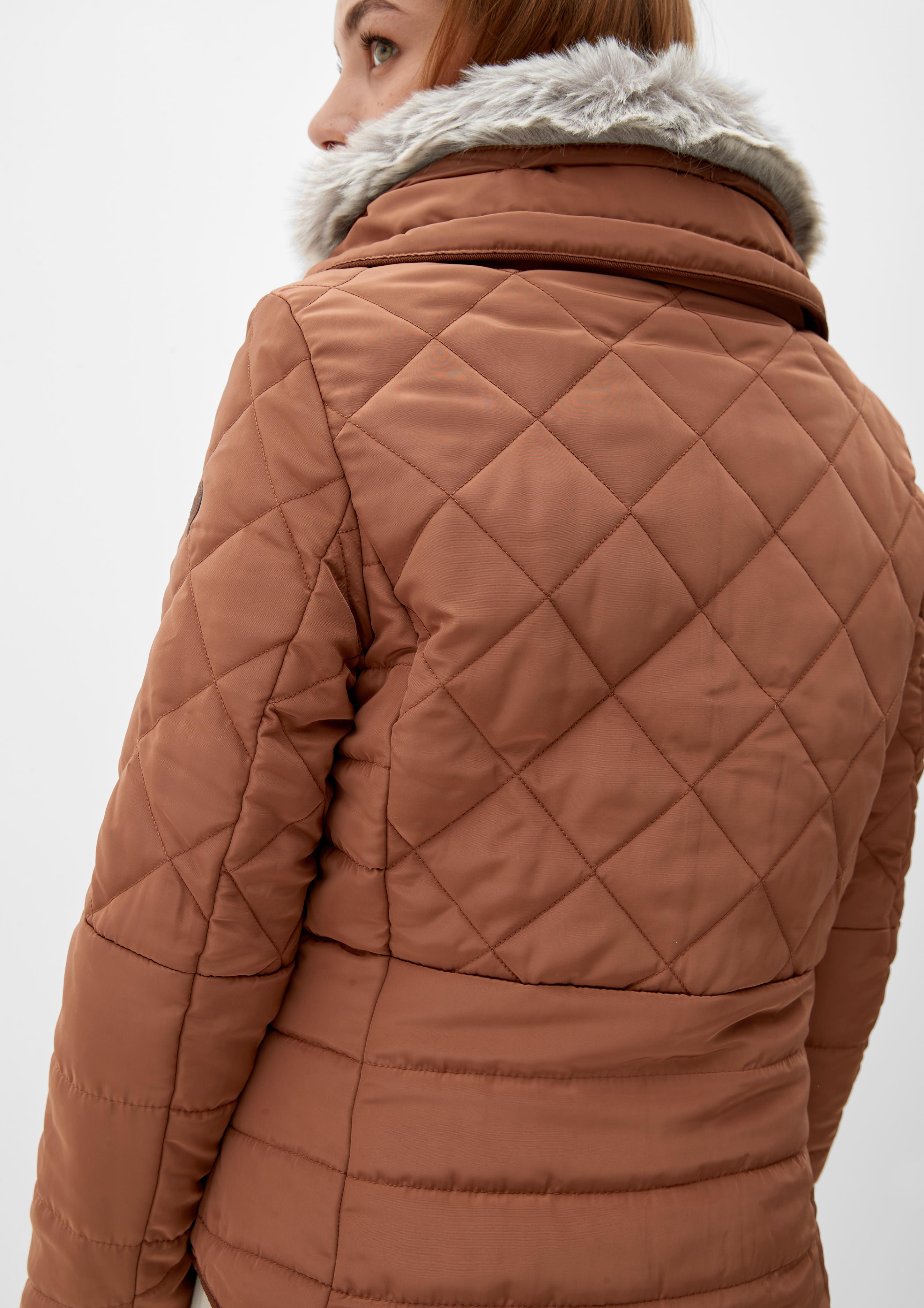 Steppjacke mit abnehmbarem Fellkragen  2115525-8707