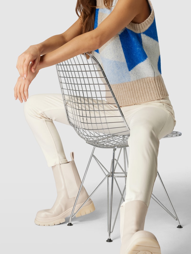 Slim Fit Jeans im 5-Pocket-Design Modell 'BAXTOR' in offwhite