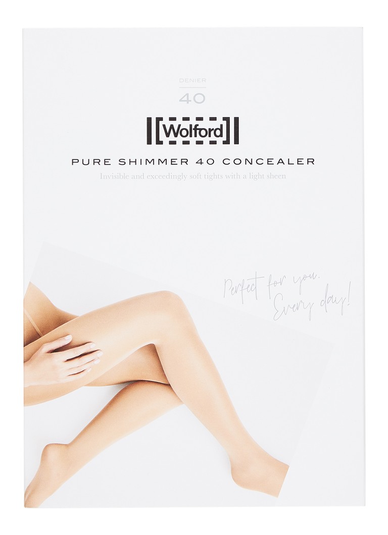 Wolford Pure Shimmer Concealer zeķubikses ar 40 denjē audumu