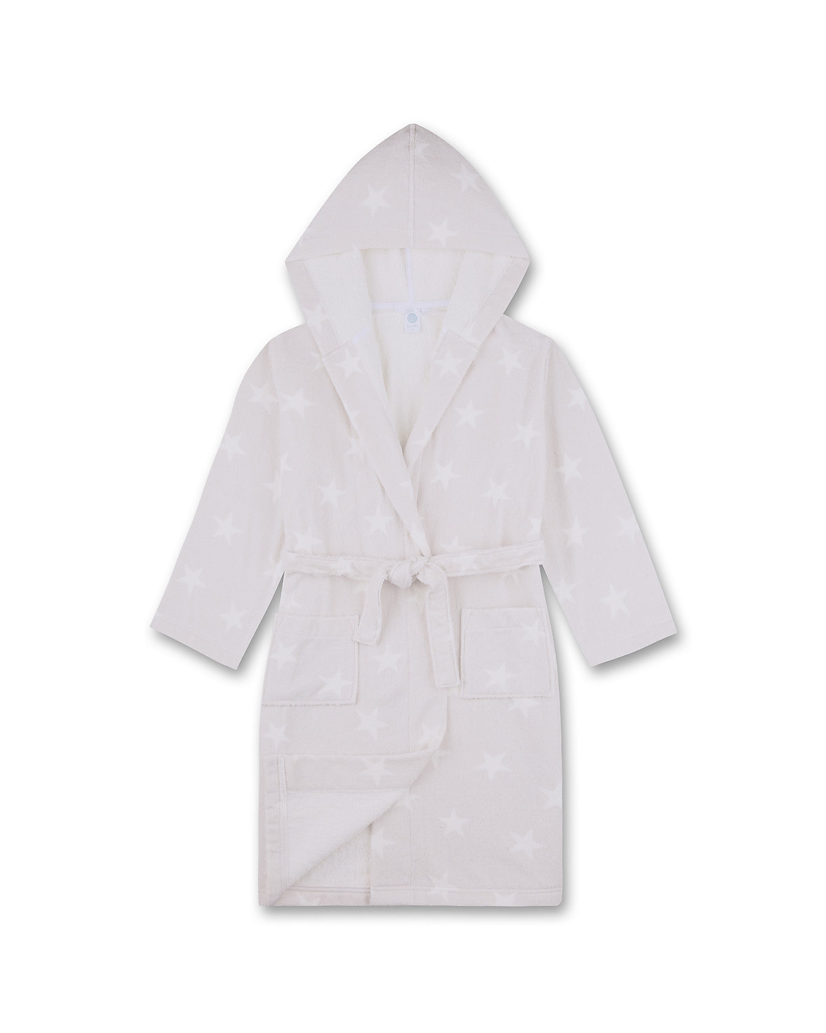 Mädchen Bademantel - Terry Fleece, Kapuze, Taschen, Sterne Bademäntel für Mädchen