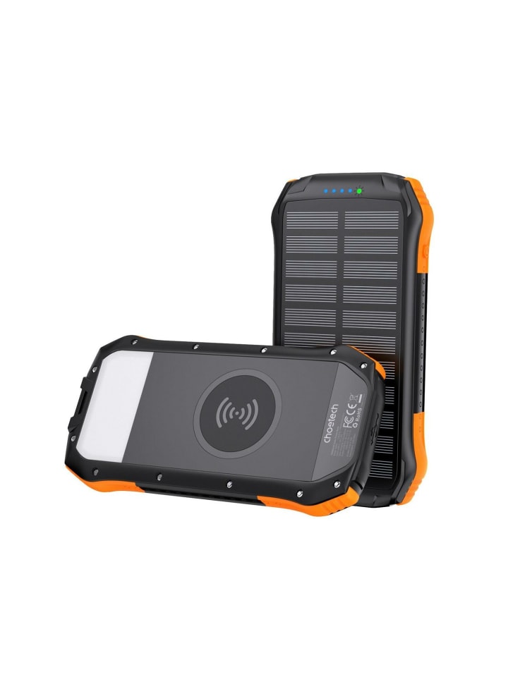 Cheffinger Choetech Solar Powerbank B659  mit induktivem Laden 10000mAh 5W in orange günstig kaufen onesize