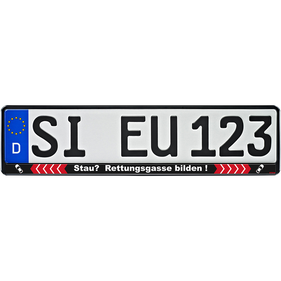 Kennzeichenhalter Rettungsgasse von Utsch, 1 Stück - ATU