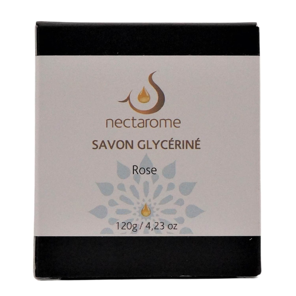 nectarome Savon glycériné à la rose Savon dur