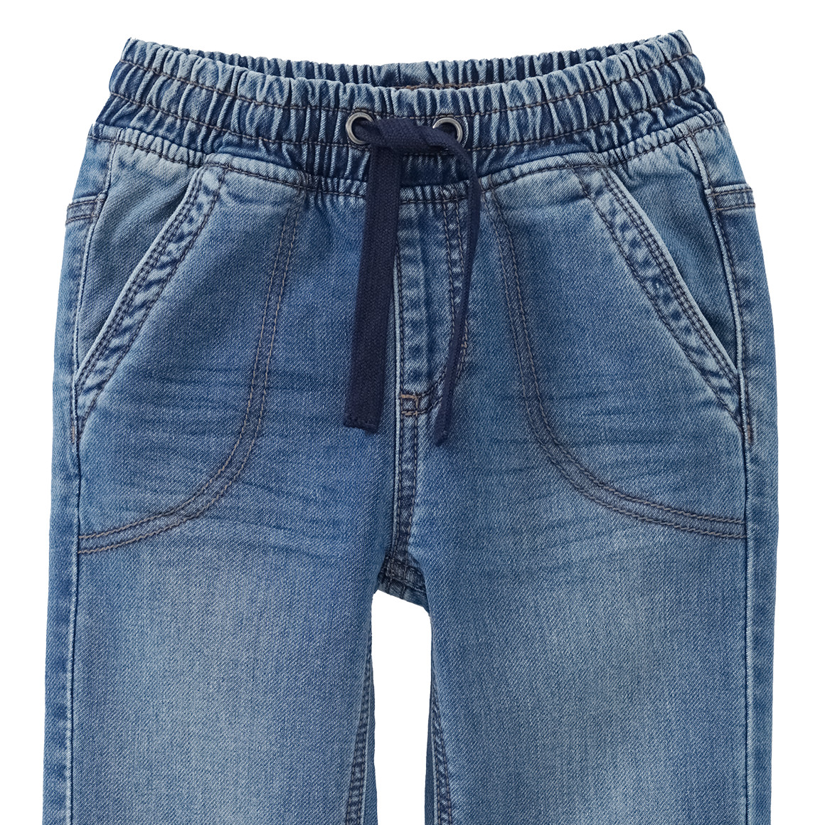 Jungen Pull-on-Jeans mit Tunnelzug