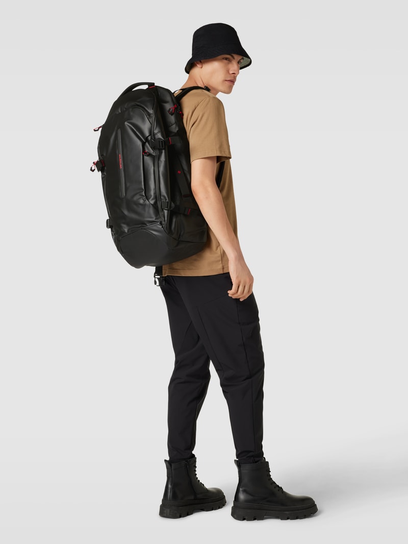 Rucksack mit Label-Detail Modell 'ECODIVER' in schwarz