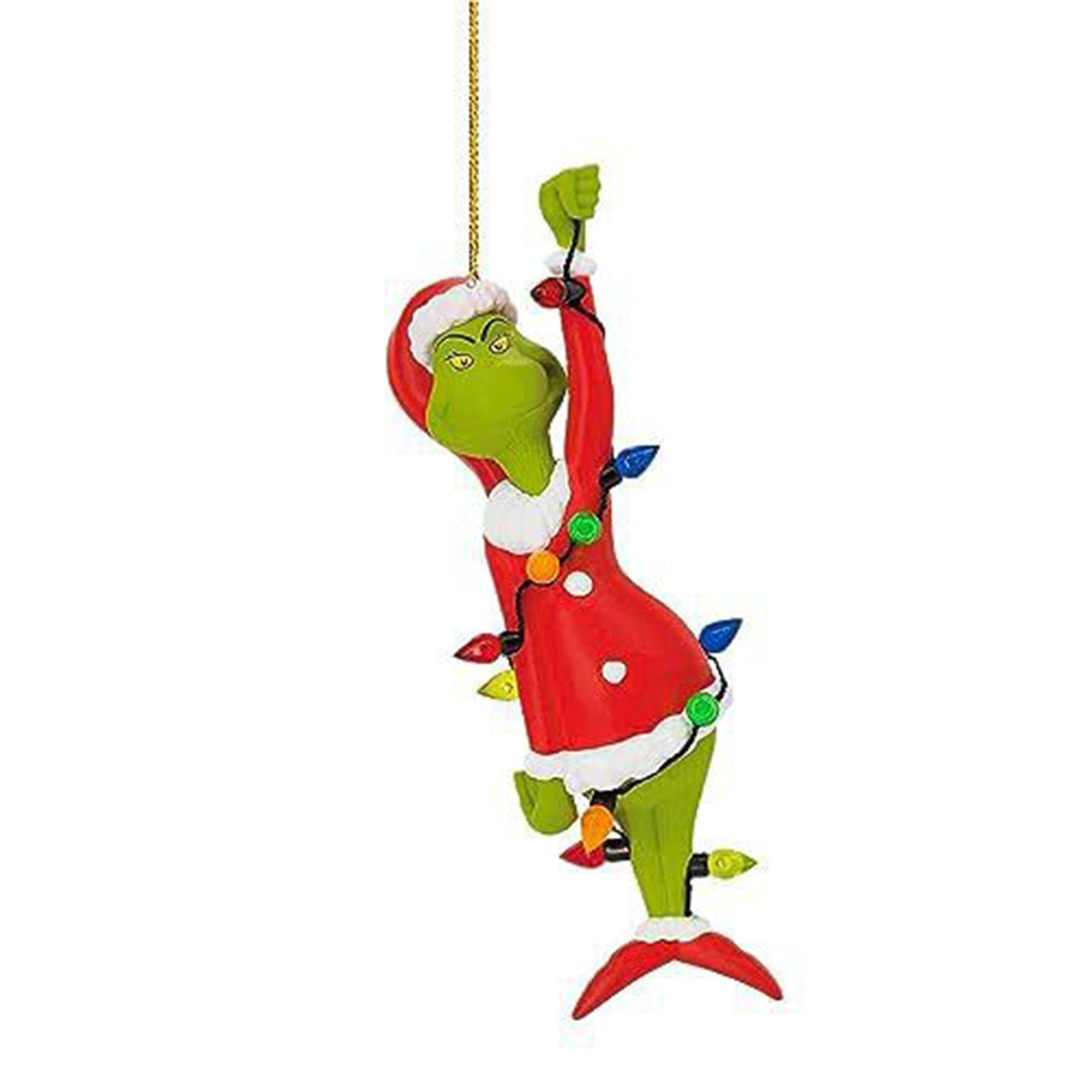 farfi Dekohänger 6 Stück Grinch Acryl-Hängeanhänger mit klarem Druckmuster