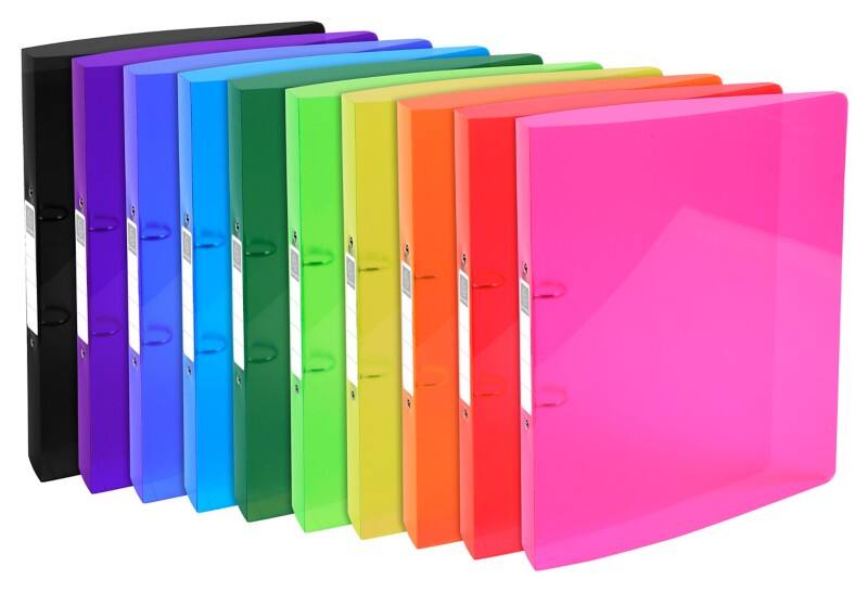Exacompta Iderama Ringbuch 2 Ringe Polypropylen A4 Maxi Farbig sortiert 10 Stück
