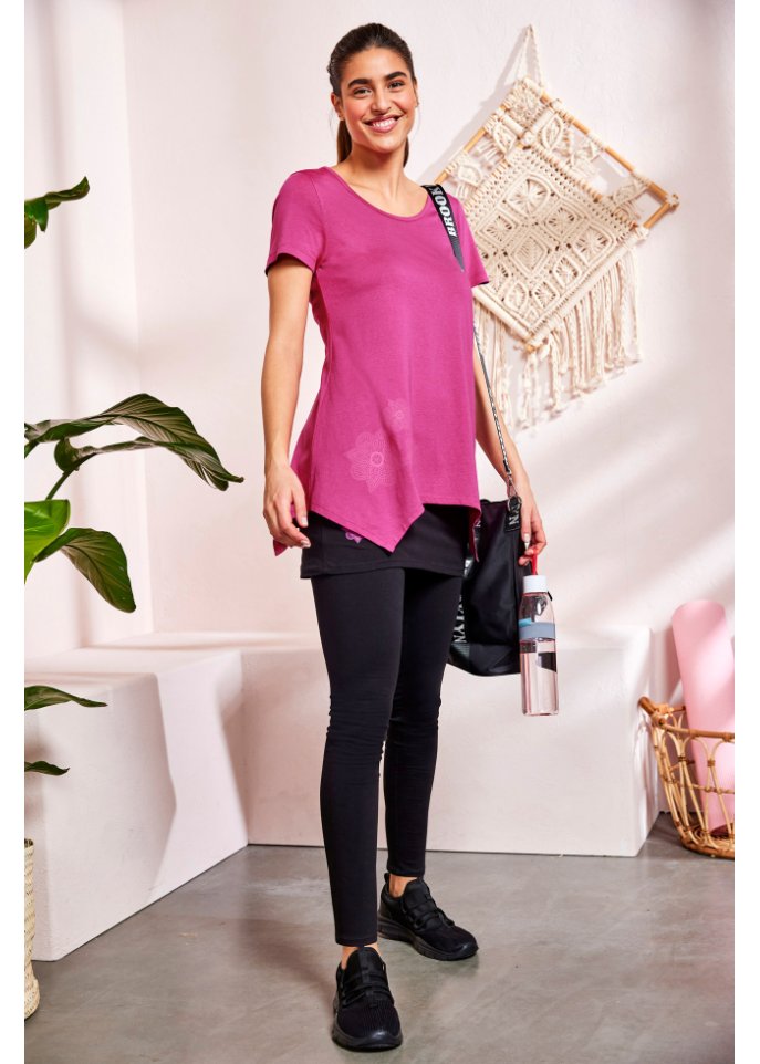 Sport-Leggings mit Rock, knöchelfrei
