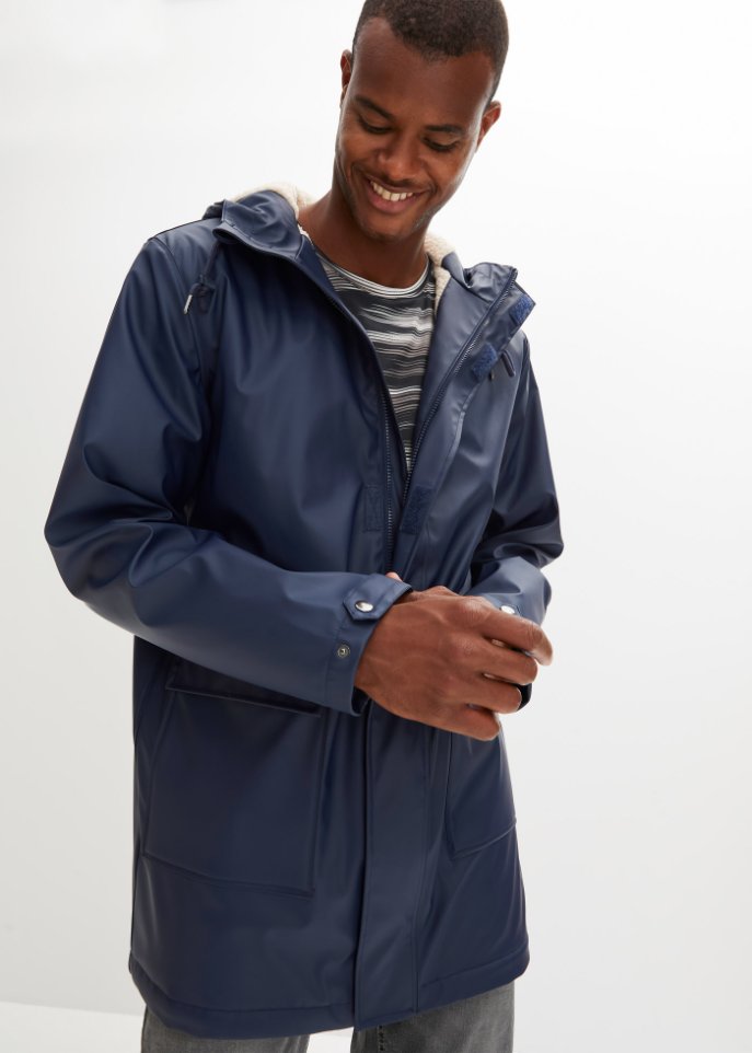 Winter Regenjacke mit Teddyfutter