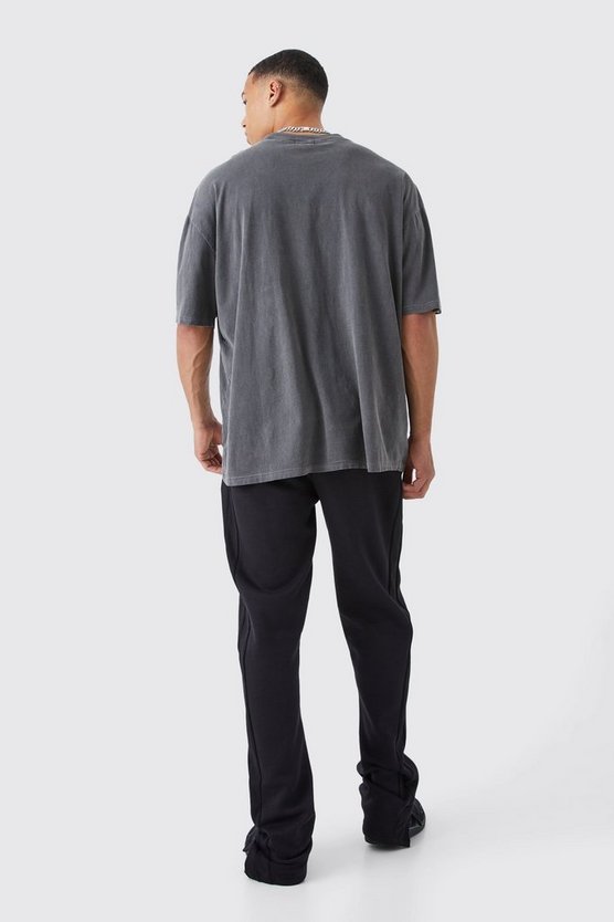 Tall Oversize T-Shirt mit Gothic Homme Print
