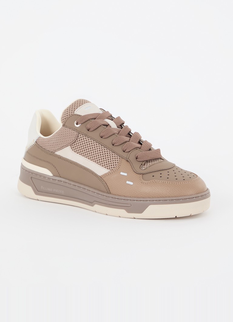 Buty sportowe Filling Pieces Cruiser Crumbs ze skóry z detalami z siateczki