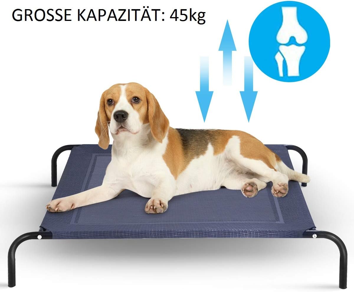 Costway Hundebett Metall Sommer, Hundeliege Garten
