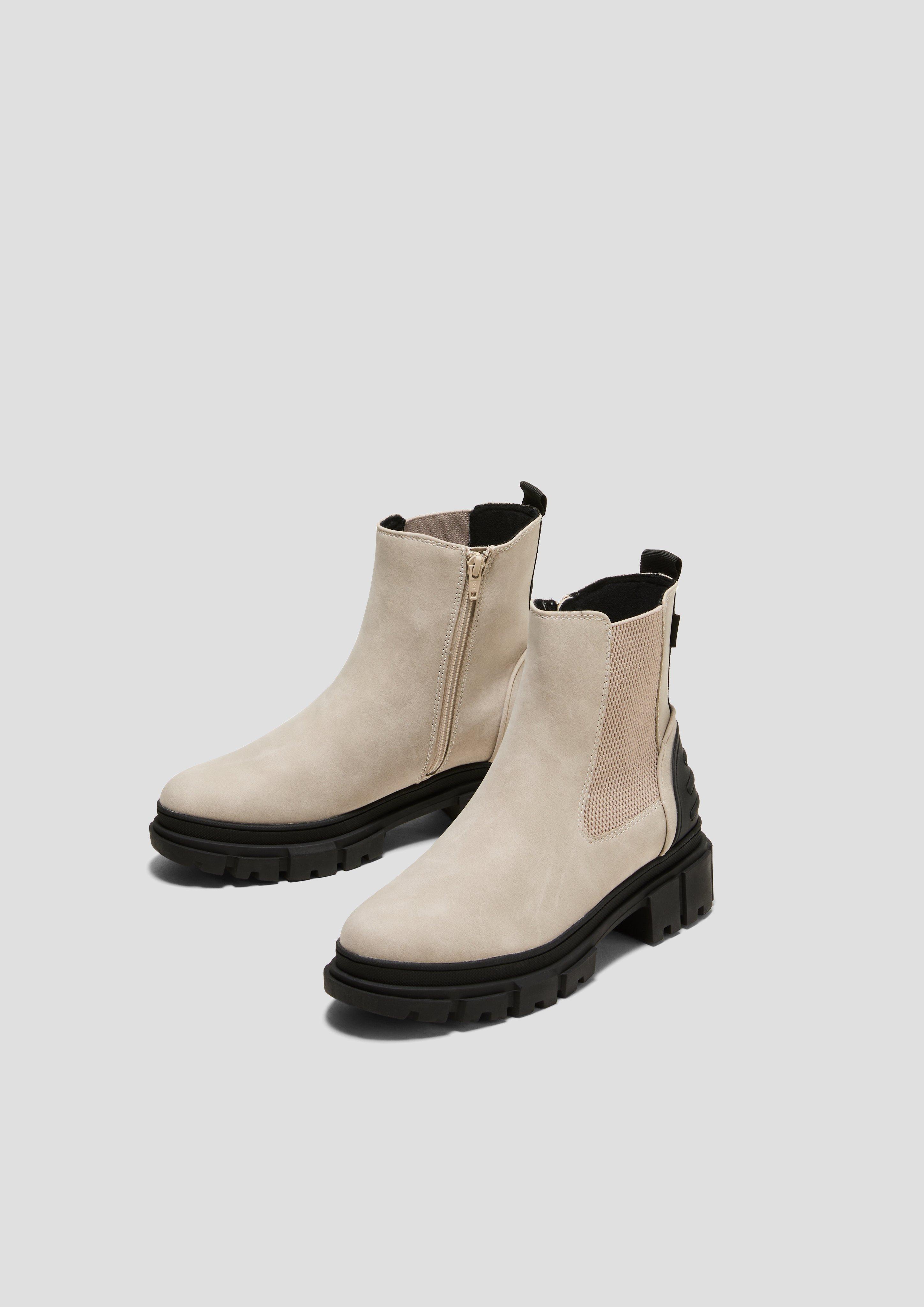 Chelsea Boots mit Kontrast-Detail  6008330-400