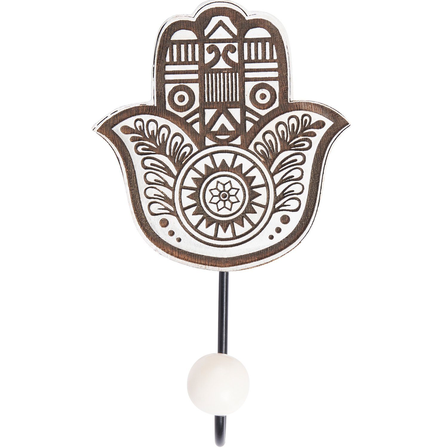 Marrakesch Orient & Mediterran Interior Wandhaken Orientalische Wandhaken Hares im 3er Set, Kleiderhaken, Türhaken, Handarbeit