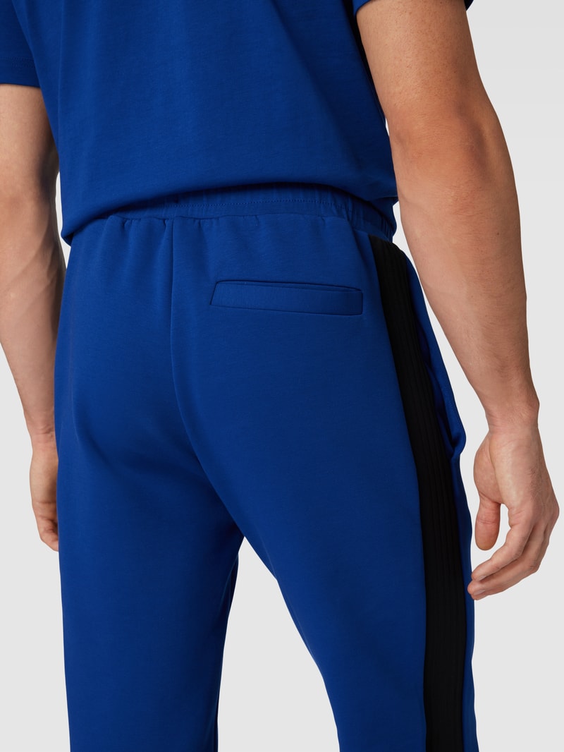 Sweatpants mit Label-Print Modell 'Hadim' in royalblau