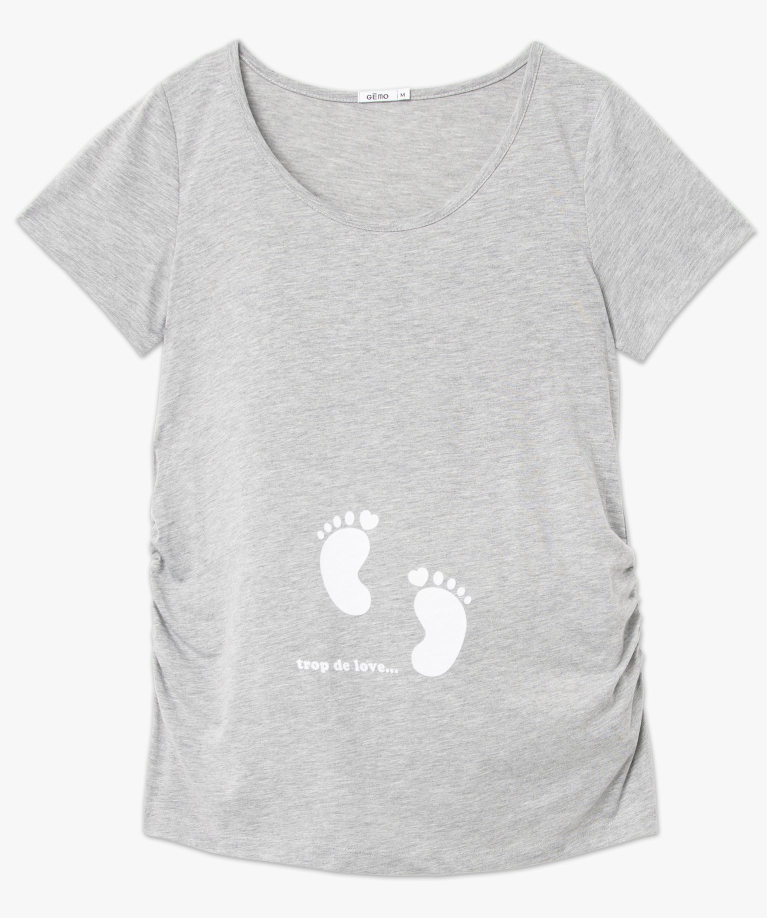 Tee-shirt de grossesse imprimé à manches courtes imprime | GEMO