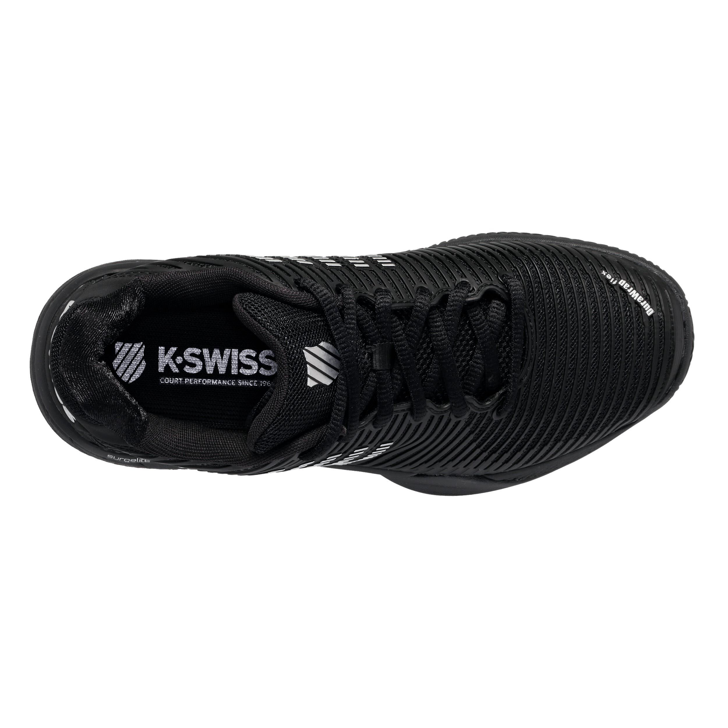 Hypercourt Express Sandplatzschuh Damen - Schwarz, Silber