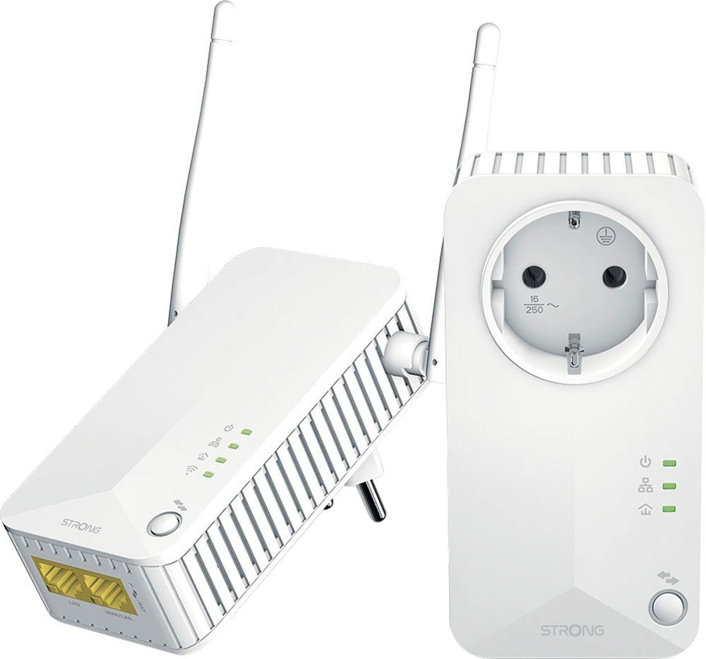Strong POWERLINE 600 KIT Reichweitenverstärker, Powerline 600 Mbit/s, WiFi, 2 Einheiten