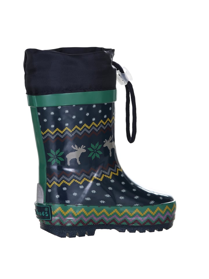 Playshoes Gummistiefel Norweger gefüttert in Marine günstig kaufen