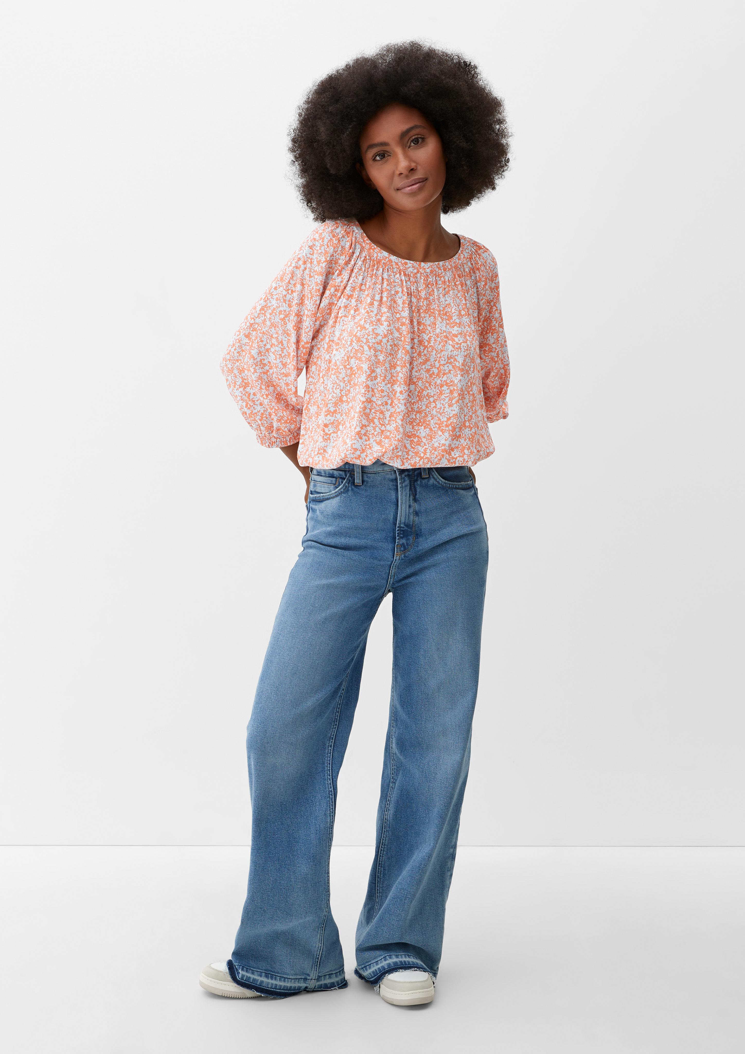 Viskosebluse mit Allover-Muster  2128336-27A1