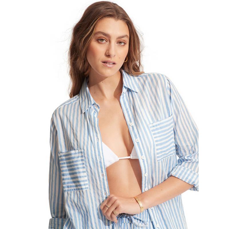 Seafolly Summer Crush Langarmbluse Damen